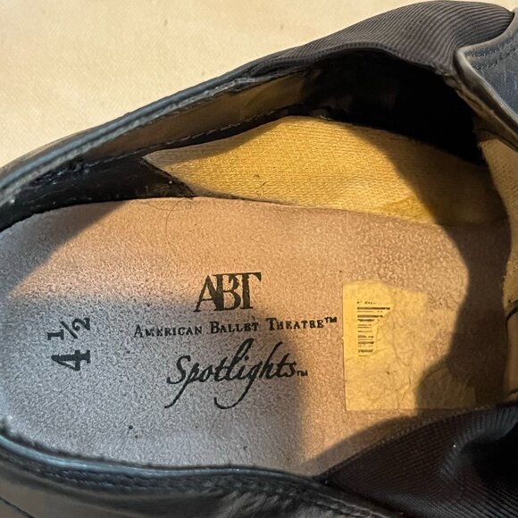 EUC American Ballet Theatre Leather Jazz Shoes, sz 4.5 - Picture 6 of 8